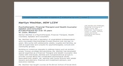 Desktop Screenshot of marilynwechter.com