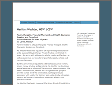 Tablet Screenshot of marilynwechter.com